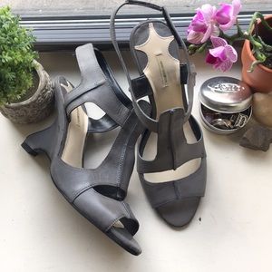 Max Studio Gunmetal Wedge Sandals